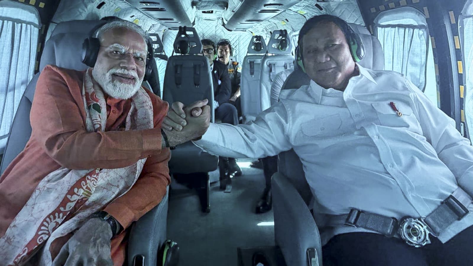 PM Modi , President Subianto visit Prambanan Temple in Indonesia