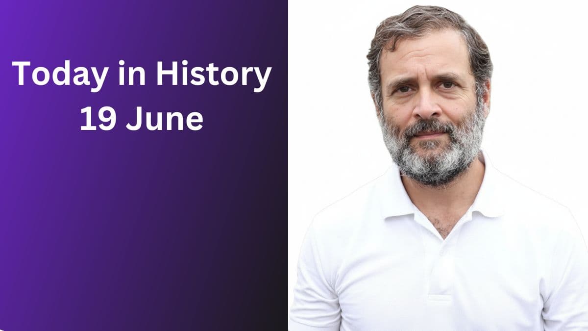 Today in History June 19 : Juneteenth , Rahul Gandhi & Historic Events