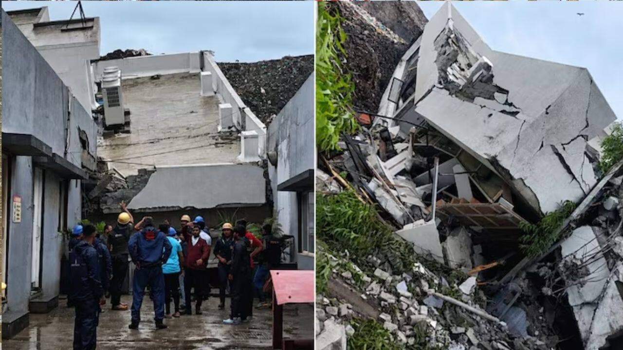 15 - 20 workers feared trapped after under - construction building collapses in Pune