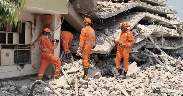 Delhi : Building collapses near Saket metro station , eight rescued