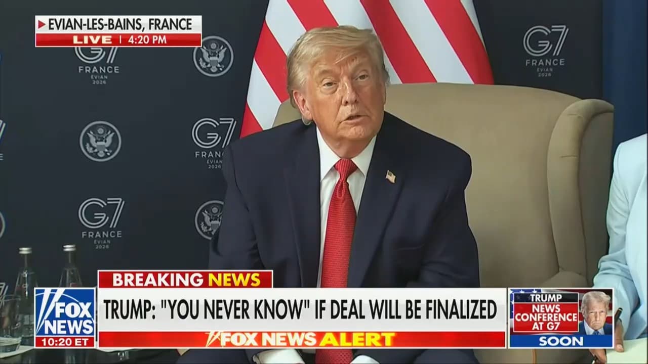 ‘You Never Know’: Trump Entertains Possibility Iran Deal Will Fall Apart Before Signing Ceremony