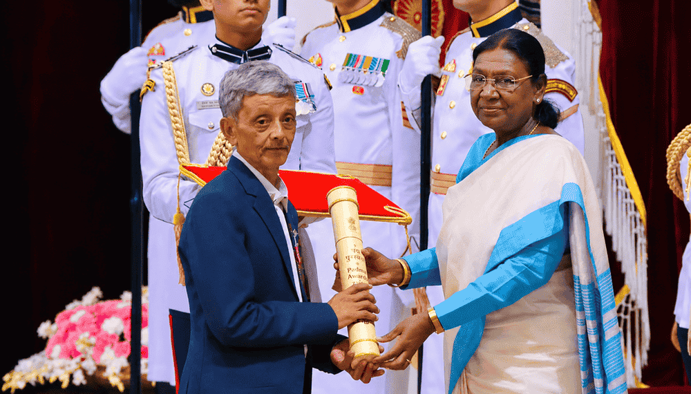 Hally War gets Padma Shri for preserving bio-weaving root bridges