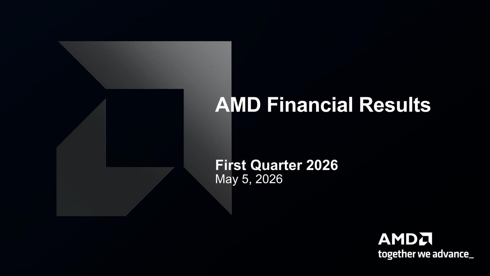 (PR) AMD Reports First Quarter 2026 Financial Results