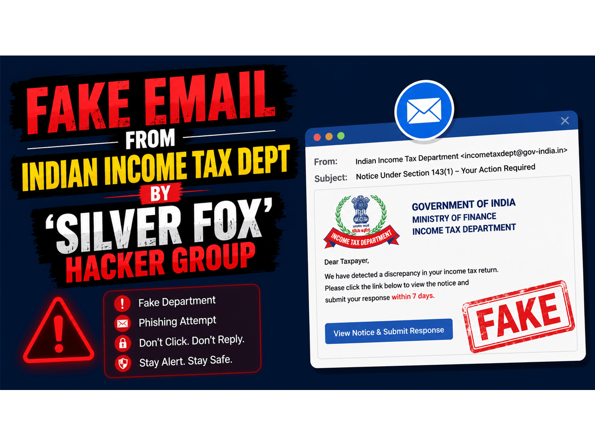 Fake income tax emails target Indians: Kaspersky warns of ‘SilverFox’ hacker attack