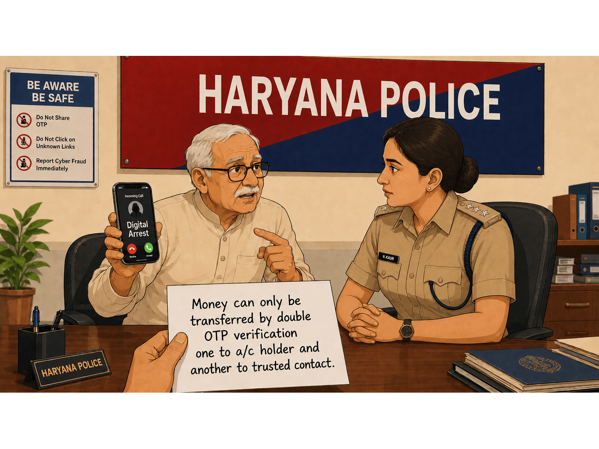 Good news for senior citizens: Money in this bank can now only be transferred by double OTP verification one to a/c holder and another to trusted contact