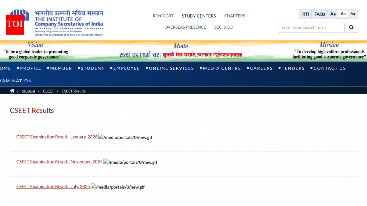 ICSI CSEET result 2026 to be out today? Check steps to download scorecards here