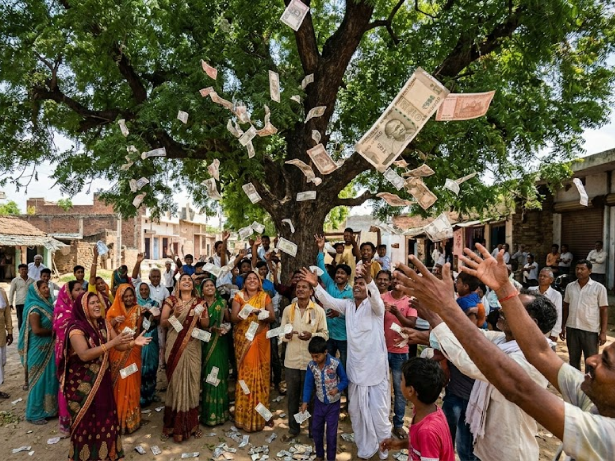 Bulandshahr Neem Tree Money Rain : The Shocking Truth Behind 500 Rupee Notes Falling From the Sky