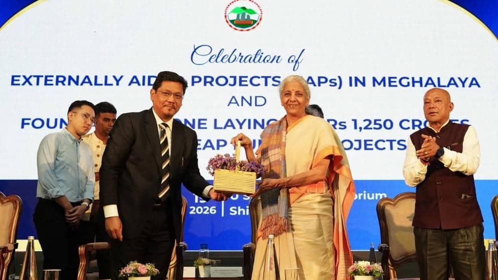 Sitharaman lays foundation for Rs 1,246 Cr projects in Meghalaya, says NE central to India’s growth
